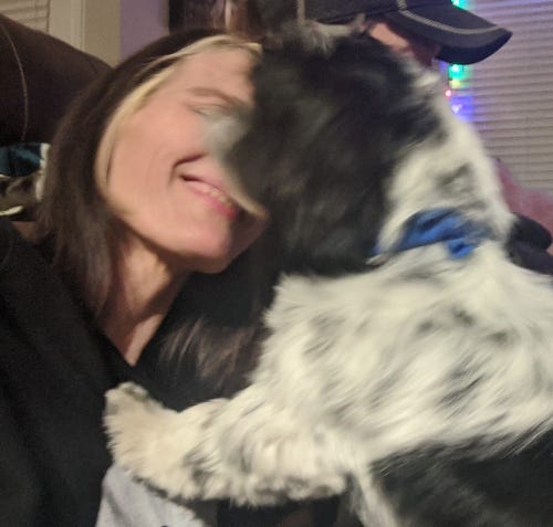 Rudy Kisses getting ready for Puppy Bowl 13 2/1/2020 Rudy Kisses