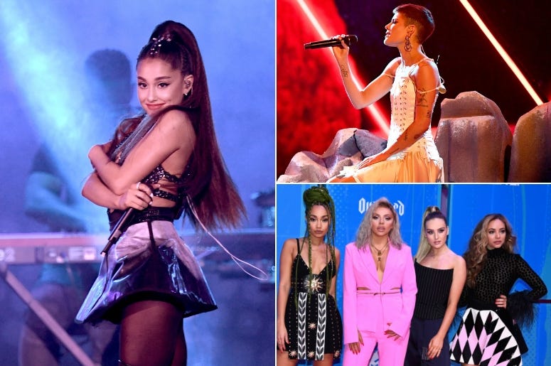 Ariana Grande, Halsey, Little Mix Ariana Grande, Halsey, Little Mix