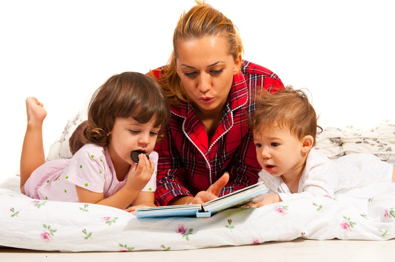 Principal reads bedtime stories to students