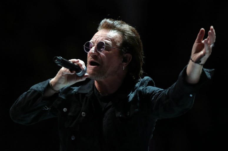 U2's Bono U2's Bono