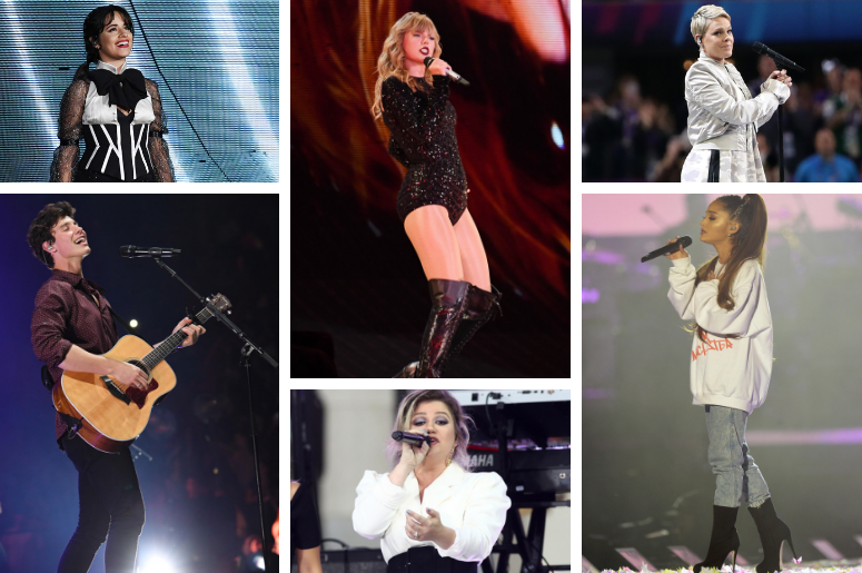 Camila Cabello, Shawn Mendes, Taylor Swift, Kelly Clarkson, Pink, Ariana Grande are all up for the Best Pop Vocal Album GRAMMY Award Camila Cabello, Shawn Mendes, Taylor Swift, Kelly Clarkson, Pink, Ariana Grande are all up for the Best Pop Vocal Album GRAMMY Award