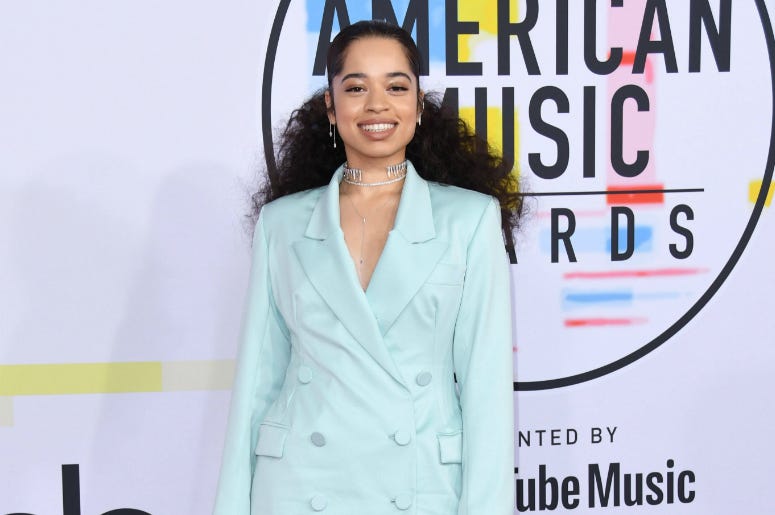 Ella Mai. 2018 American Music Awards - Arrivals held at the Microsoft Theater. Ella Mai. 2018 American Music Awards - Arrivals held at the Microsoft Theater.