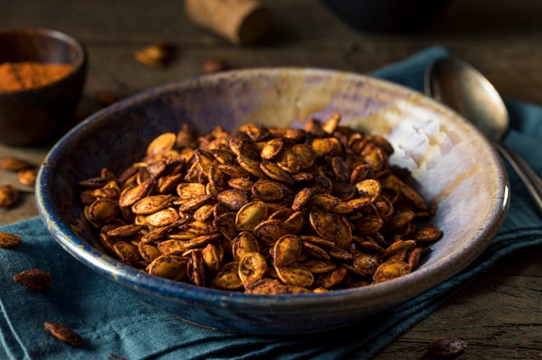 roasted pumpkin seeds