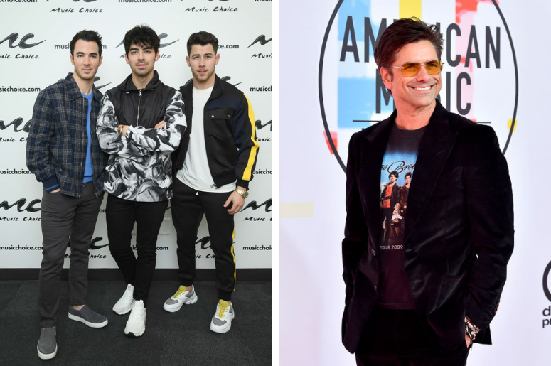Jonas Brothers and John Stamos Jonas Brothers and John Stamos