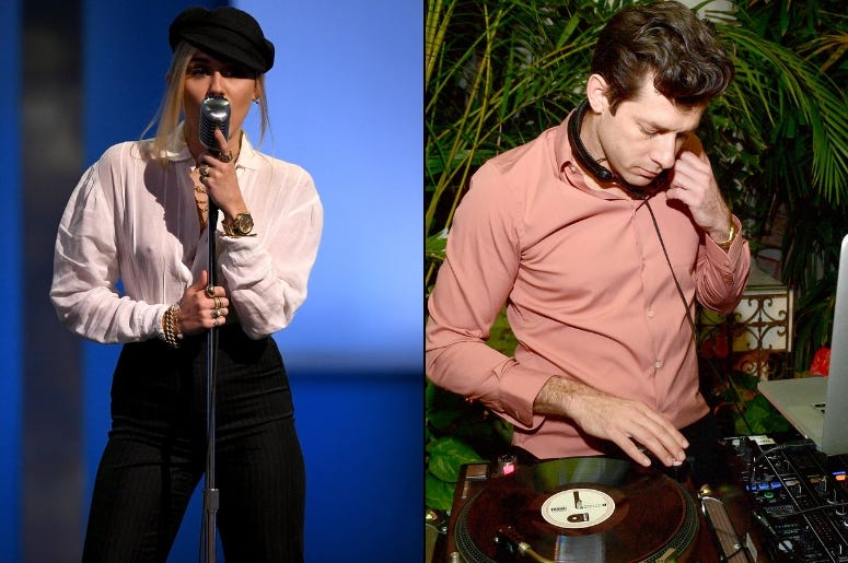 Miley Cyrus x Mark Ronson Miley Cyrus x Mark Ronson