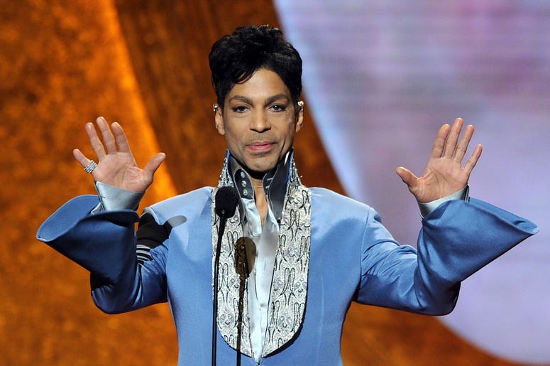Prince speaks onstage at the 42nd NAACP Image Awards Prince speaks onstage at the 42nd NAACP Image Awards
