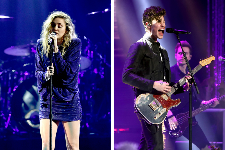 Miley Cyrus and Shawn Mendes Miley Cyrus and Shawn Mendes