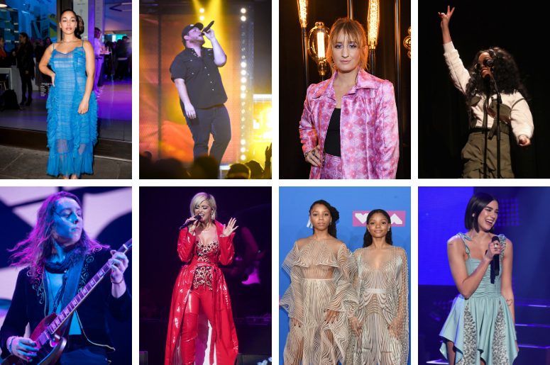Jorja Smith, Luke Combs, Margo Price, H.E.R., Dua Lipa, Chloe x Halle, Bebe Rexha, Greta Van Fleet Jorja Smith, Luke Combs, Margo Price, H.E.R., Dua Lipa, Chloe x Halle, Bebe Rexha, Greta Van Fleet