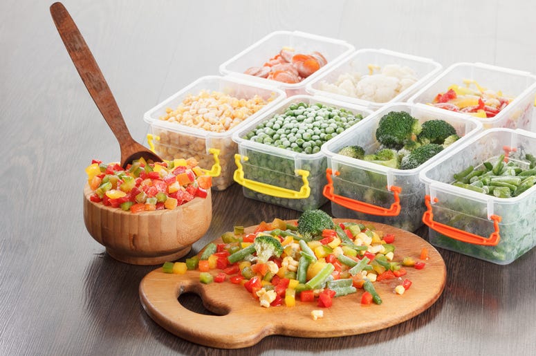 Healthy food packaging, frozen vegetable vegetarian nutrition Healthy food packaging, frozen vegetable vegetarian nutrition