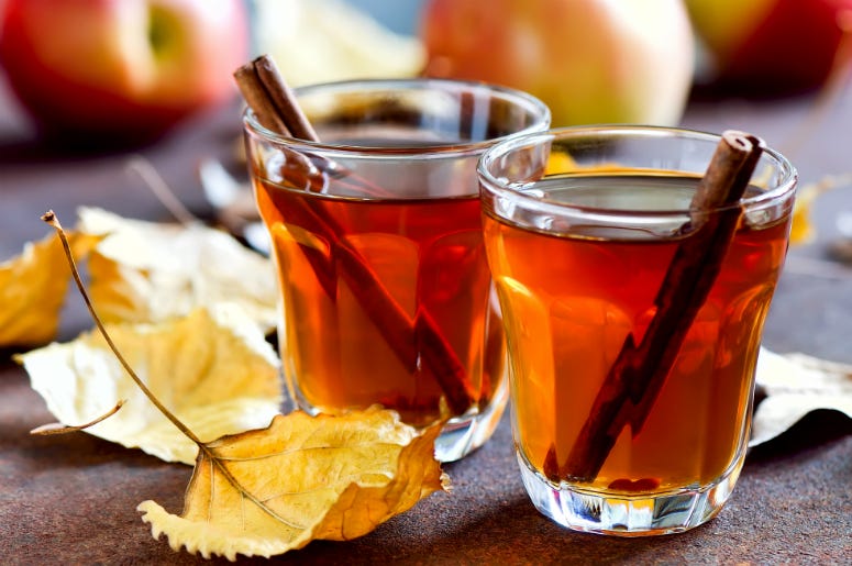 Fall drinks Apple cider. Orange, christmas.