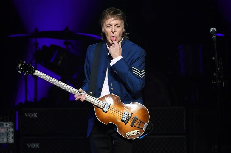 Sir. Paul McCartney July 7, 2017; Miami, FL, USA; Paul McCartney performs at the American Airlines Arena.
