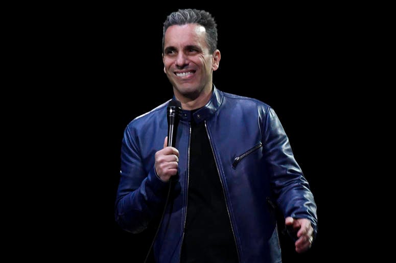 SUNRISE, FL- DECEMBER 27: Sebastian Maniscalco performs at the BB&T Center in Sunrise, Florida, December 27, 2018. (Photo by Ron Elkman/USA TODAY NETWORK/Sipa USA)