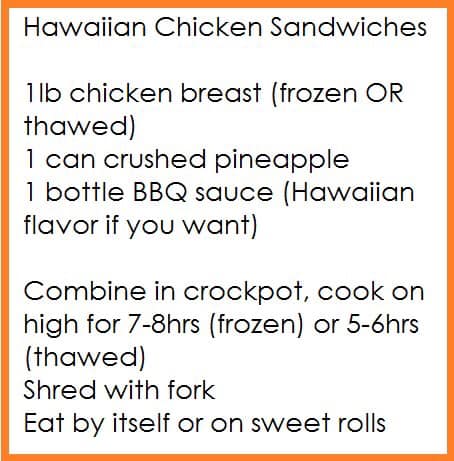 easy meals during quarantine