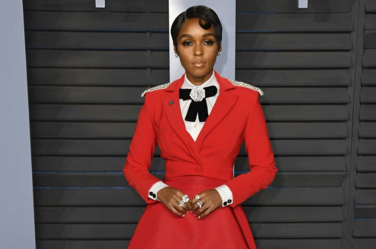 Janelle Monae. 2018 Vanity Fair Oscar Party following the 90th Academy Awards held at the Wallis Annenberg Center for the Performing Arts. Janelle Monae. 2018 Vanity Fair Oscar Party following the 90th Academy Awards held at the Wallis Annenberg Center for the Performing Arts.