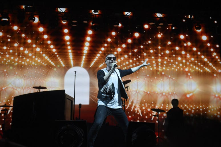 Macklemore performs during the 2016 Bonnaroo Music and Arts Festival Macklemore performs during the 2016 Bonnaroo Music and Arts Festival
