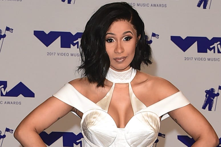 Cardi B at the 2017 'MTV Video Music Awards' at The Forum on August 27, 2017 in Los Angeles, California. Cardi B at the 2017 'MTV Video Music Awards' at The Forum on August 27, 2017 in Los Angeles, California.
