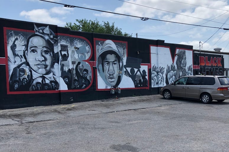 BLM Mural in Wichita, Kansas