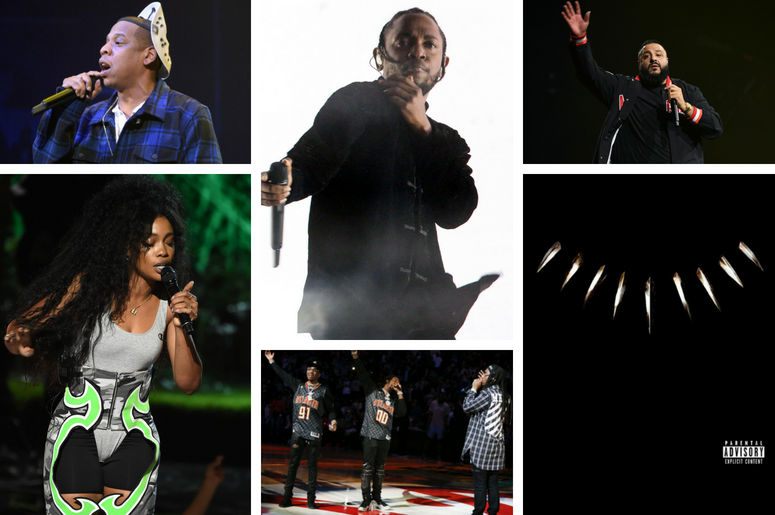 JAY-Z, SZA, Kendrick Lamar, Migos, DJ Khaled, Black Panther JAY-Z, SZA, Kendrick Lamar, Migos, DJ Khaled, Black Panther