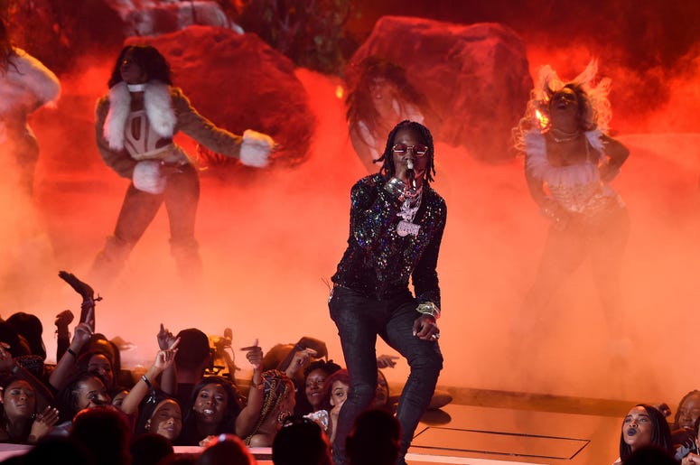 Offset of Migos performs onstage at the 2017 BET Awards Offset of Migos performs onstage at the 2017 BET Awards