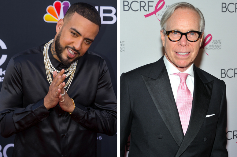 French Montana | Tommy Hilfiger French Montana walking on the red carpet at the 2018 Billboard Music Awards held at The MGM Grand Garden Arena on May 20, 2018 in Las Vegas, NV. / Designer Tommy Hilfiger attends the Breast Cancer Research Foundation's The Hot Pink Party: New Depths at th