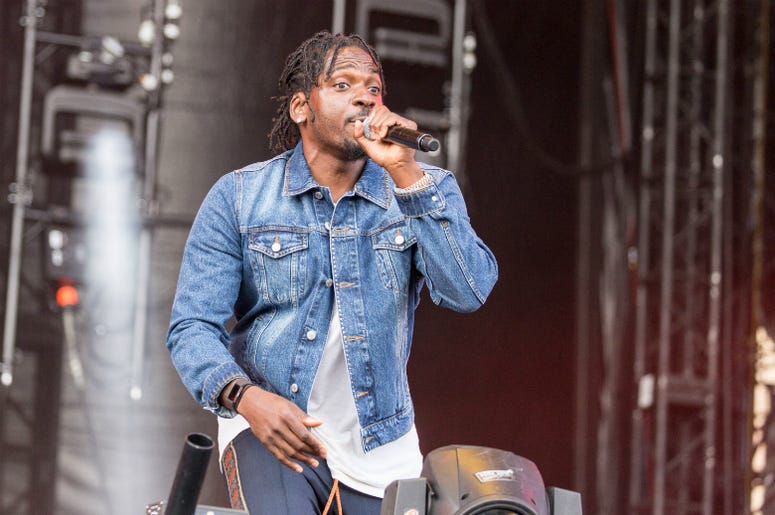 Pusha T (Terrence LeVarr Thornton) during the Budweiser Made In America Music Festival at Benjamin Franklin Parkway on September 3, 2017, in Philadelphia, Pennsylvania. Pusha T (Terrence LeVarr Thornton) during the Budweiser Made In America Music Festival at Benjamin Franklin Parkway on September 3, 2017, in Philadelphia, Pennsylvania.
