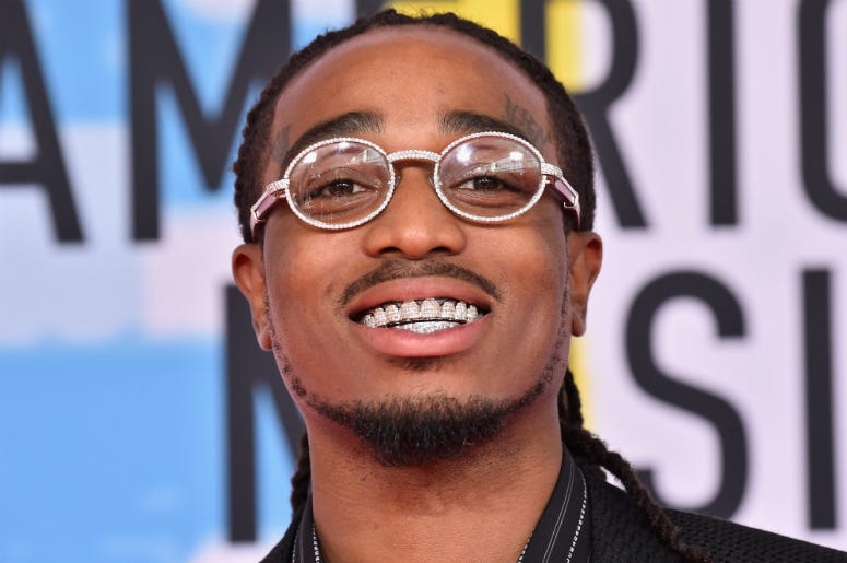 Quavo Quavo attends the 2018 American Music Awards at Microsoft Theater on October 9, 2018 in Los Angeles, California.