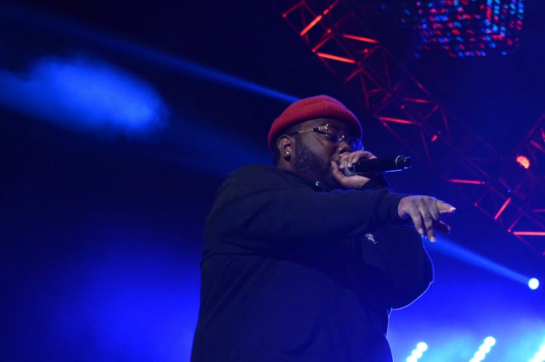 Royce Rizzy performing at the 2016 BET Experience Concert in Los Angeles, CA. Royce Rizzy performing at the 2016 BET Experience Concert held at the Staples Center in Los Angeles, CA on Friday, June 24, 2016.