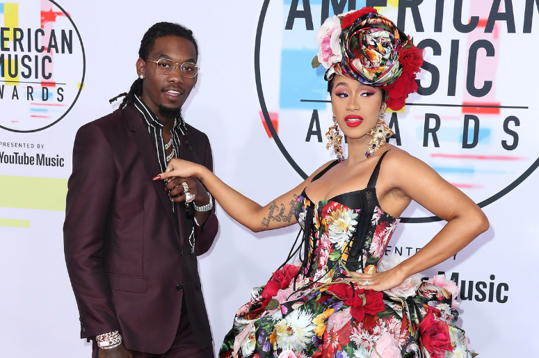 Cardi B and Offset at the 2018 American Music Awards Cardi B and Offset at the 2018 American Music Awards