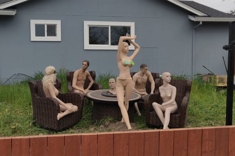 Jason Windus' Front Yard Display Jason Windus' Front Yard Display (Photo credit: Jeffrey Schaub/KCBS Radio)