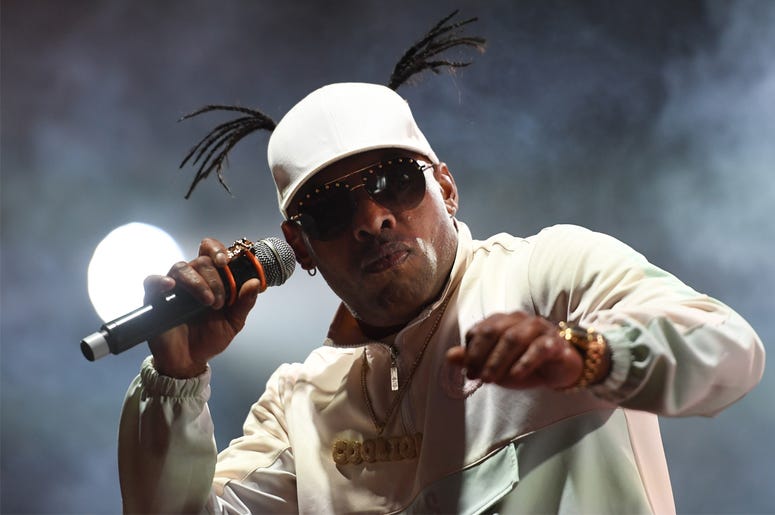 Coolio CANBERRA, AUSTRALIA - APRIL 28: The Coolio set during Groovin The Moo 2019 on April 28, 2019 in Canberra, Australia. (Photo by Tracey Nearmy/Getty Images)