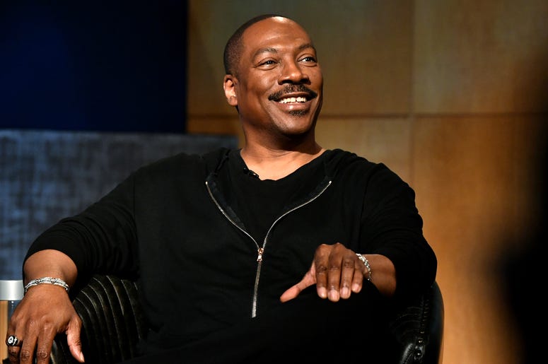 Eddie Murphy BEVERLY HILLS, CALIFORNIA - JULY 17: Eddie Murphy speaks onstage during the LA Tastemaker event for Comedians in Cars at The Paley Center for Media on July 17, 2019 in Beverly Hills City. (Photo by Emma McIntyre/Getty Images for Netflix)