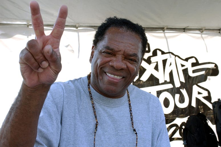 John Witherspoon John Witherspoon looks on as Los Angeles Street Ballers compete for the chance to play against the 2004 Team AND1 on the blacktop of the The Great Western Fourm in Inglewood, California June 9, 2004. (Photo by Steve Grayson/WireImage)