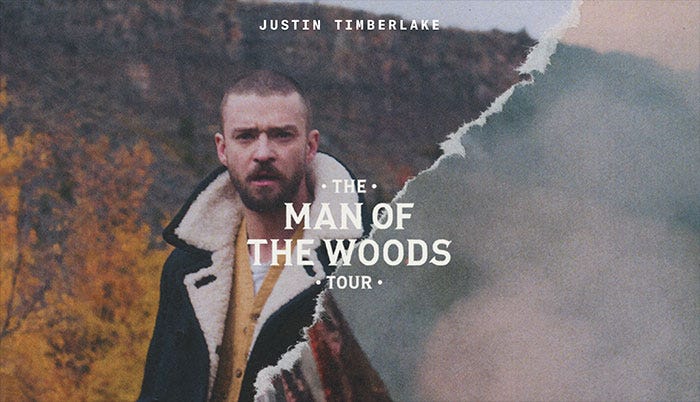 Justin Timberlake 'Man In The Woods' Tour Justin Timberlake 'Man In The Woods' Tour (Photo credit: Live Nation)