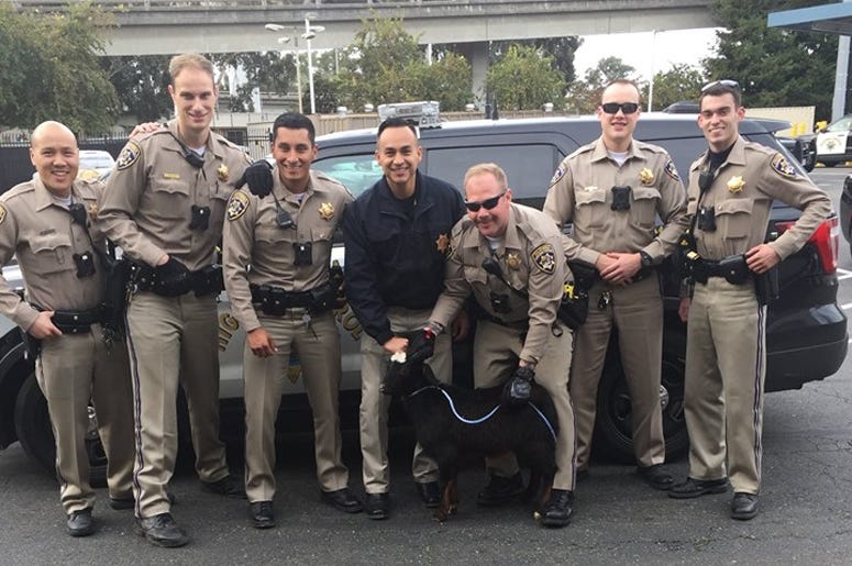 California Highway Patrol and Goat California Highway Patrol and Goat (Photo credit: California Highway Patrol - Oakland)