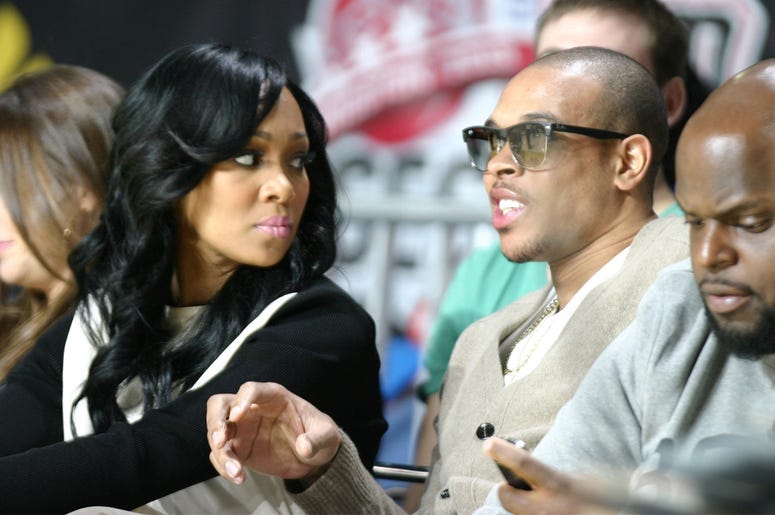 Monica and Shannon Brown HOUSTON, TX - FEBRUARY 15: Monica and Shannon Brown attend the 2013 NBA All-Star Celebrity Game at George R. Brown Convention Center on February 15, 2013 in Houston, Texas. (Photo by Louis Dollagaray/Getty Images)