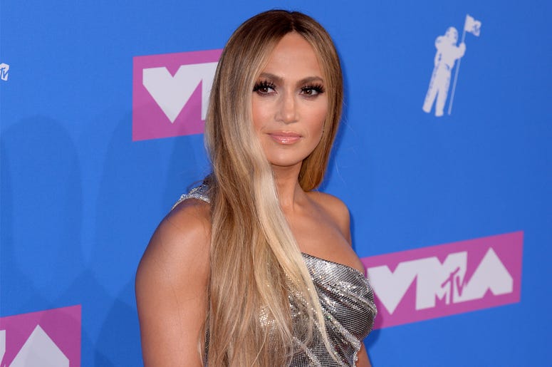 Jennifer Lopez 8/20/2018 - Jennifer Lopez attending the 2018 MTV Video Music Awards held at Radio City Music Hall in Los Angeles, USA. Picture date: Monday August 20, 2018. See PA Story SHOWBIZ VMAs. Photo credit should read: PA/PA Wire (Photo by PA Images/Sipa USA)