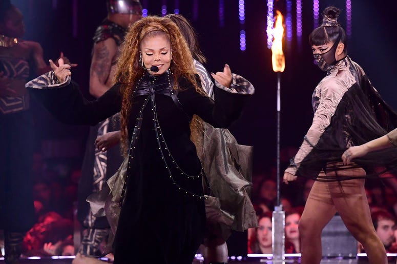 Janet Jackson 11/4/2018 - Janet Jackson performs on stage at the MTV Europe Music Awards 2018 held at the Bilbao Exhibition Centre, Spain (Photo by PA Images/Sipa USA)