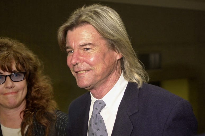 Jan Michael Vincent 378867 01: Actor Jan Michael-Vincent arrives at court September 21, 2000 with his new wife of three months, and friend of 17 years, Anna, in Laguna Niguel, CA for arraignment on charges of probation violation after a public drunkeness arrest. Michael-Vinc