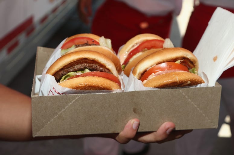In-N-Out Burger CULVER CITY, CA - APRIL 23: In-N-Out Burger at Safe Kids Day 2017 at Smashbox Studios on April 23, 2017 in Culver City, California. (Photo by Tommaso Boddi/Getty Images for Safe Kids Worldwide)