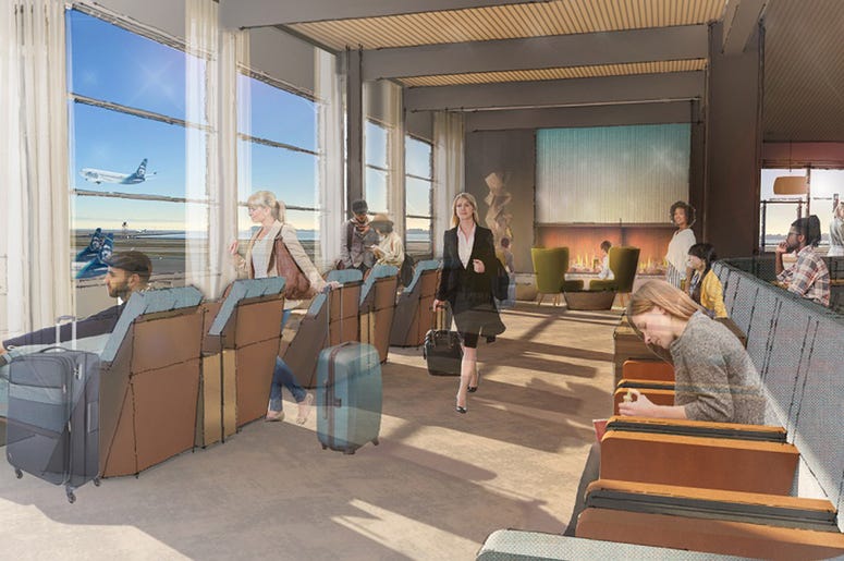 Alaska Airlines Guest Lounge Alaska Airlines Guest Lounge (Photo credit: Alaska Airlines)