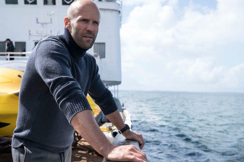Jason Statham in a scene from the film, "The Meg." Jason Statham in a scene from the film, "The Meg."
