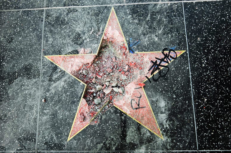 Donald Trump's star on the Hollywood Walk of Fame Donald Trump's star on the Hollywood Walk of Fame