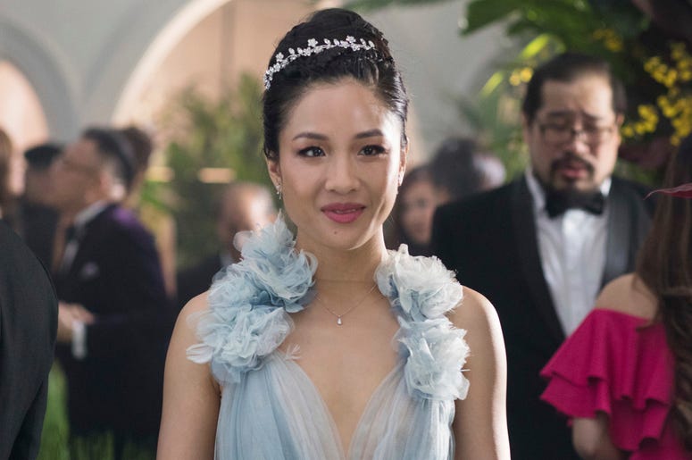 Constance Wu in a scene from the film "Crazy Rich Asians" This image released by Warner Bros. Entertainment shows Constance Wu in a scene from the film "Crazy Rich Asians." (Sanja Bucko/Warner Bros. Entertainment)