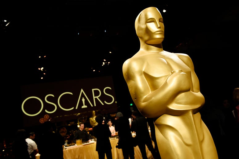 AP19046772945295 An Oscar statue is pictured at the press preview for the 91st Academy Awards Governors Ball, Friday, Feb. 15, 2019, in Los Angeles. The 91st Academy Awards will be held on Sunday, Feb. 24. at the Dolby Theatre in Los Angeles. (Photo by Chris Pizzello/Invi