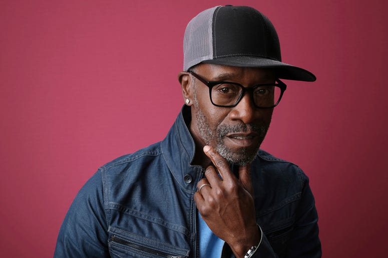 AP19048593020849 In this Jan. 31, 2019, file photo Don Cheadle, a cast member in the Showtime series "Black Monday," poses for a portrait during the 2019 Winter Television Critics Association Press Tour in Pasadena, Calif. On Saturday, Feb. 16, Cheadle delivered some poli
