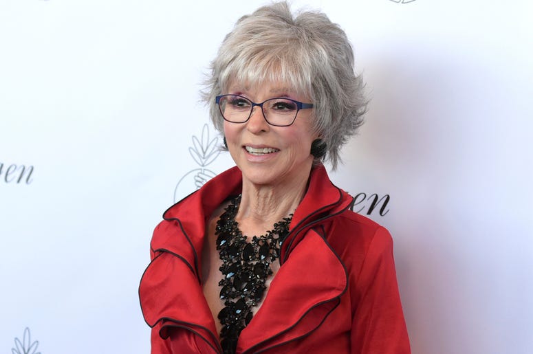 AP19087618050684 In this Aug. 25, 2018, file photo, Rita Moreno arrives at the 33rd annual Imagen Awards in Los Angeles. (Photo by Richard Shotwell/Invision/AP, File)