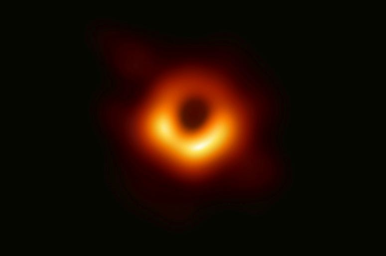 AP19100474348599 This April 4, 2019, photo, provided by Maunakea Observatories shows the Submillimeter Array, part of the Event Horizon Telescope network on the summit of Mauna Kea, Hawaii. (Maunakea Observatories via AP)