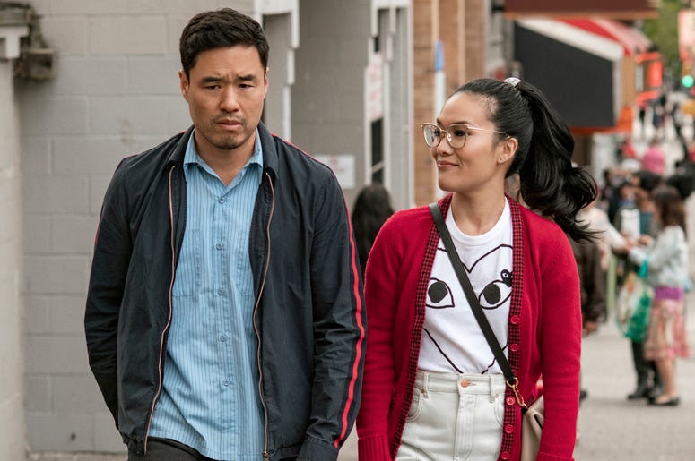AP19151816811445 This undated image shows Randall Park and Ali Wong in a scene from the movie "Always Be My Maybe." The newly released Netflix movie is an Asian-American rom-com with a twist: ethnicity isn't central to the plot. (Courtesy of Netflix)