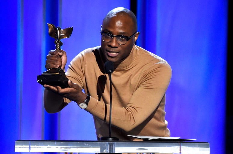 AP19154689404694 In a Saturday, Feb. 23, 2019 file photo, Barry Jenkins accepts the award for best director for "If Beale Street Could Talk" at the 34th Film Independent Spirit Awards, in Santa Monica, California. (Photo by Chris Pizzello/Invision/AP, File)