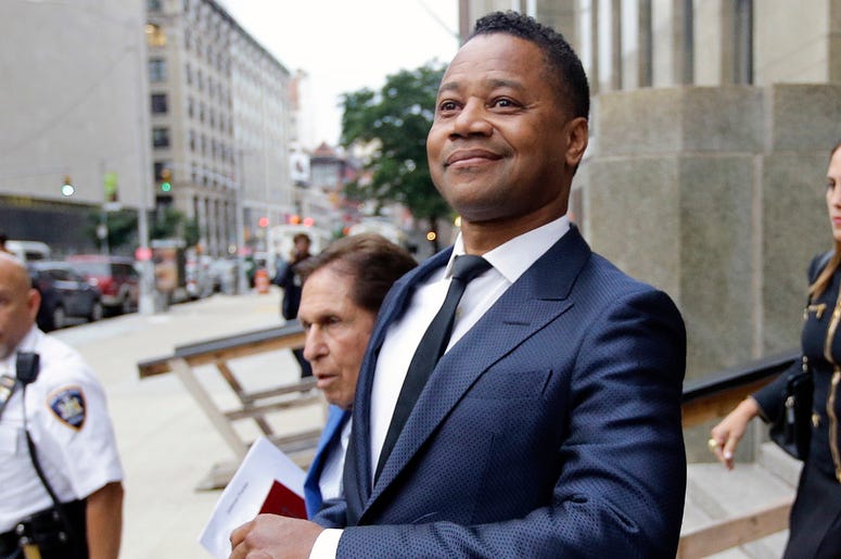 AP19165014451671 Cuba Gooding Jr. leaves criminal court Thursday, June 13, 2019, in New York. (AP Photo/Frank Franklin II)